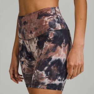 Lululemon Align Shorts 4” –Diamond Dye Graphite Grey Pink Pastel Retired Edition